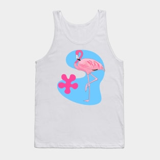 Flamingo with Retro Shapes Tank Top